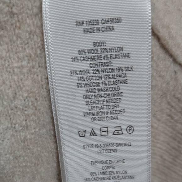 Joie Sz Medium Womens Black and Cream Crew Neck Sweater - Picture 3 of 9